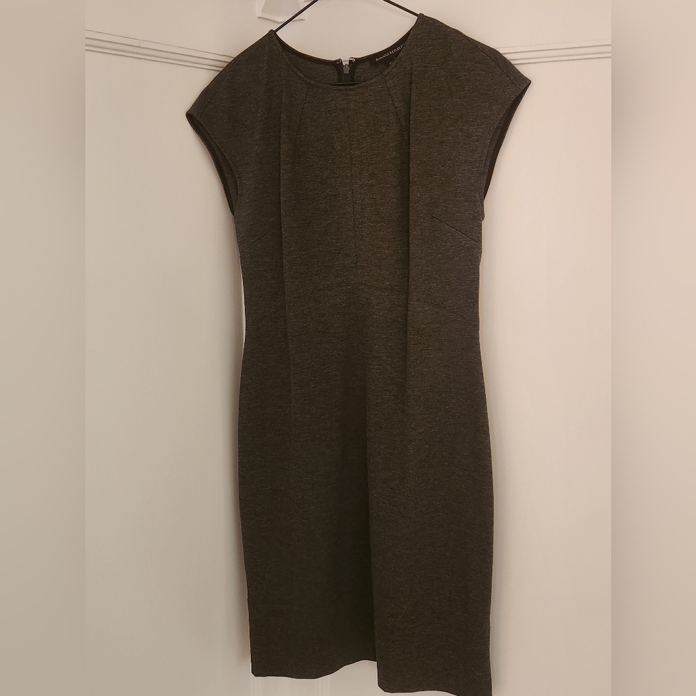 Classic Banana Republic Sheath Dress, size 10, charcoal grey